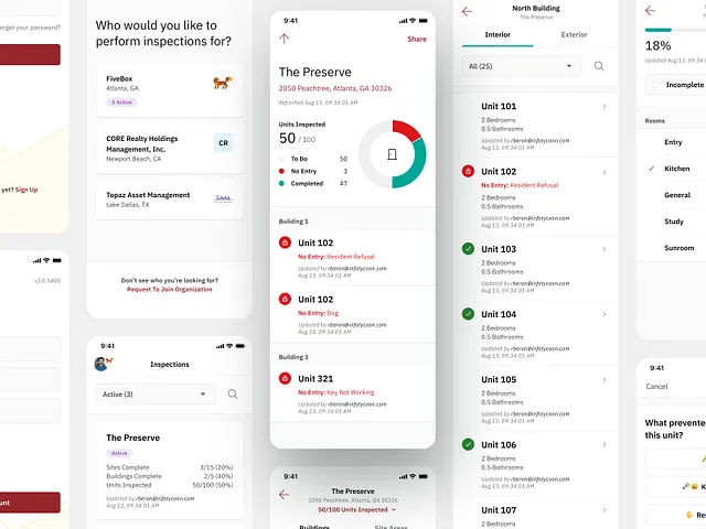Data entry mobile app with charts by FiveBox